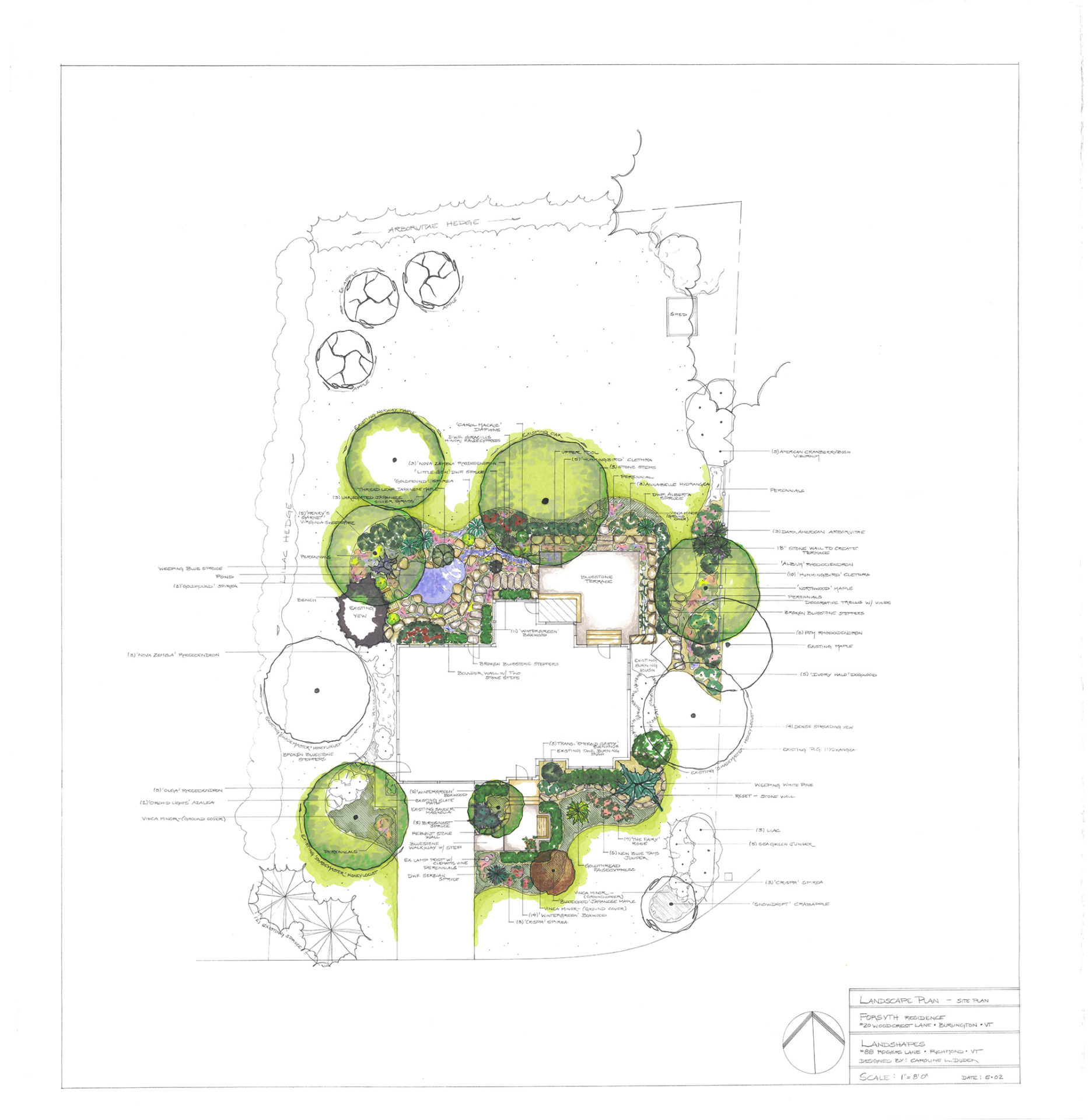 Burlington Residence landscaping design