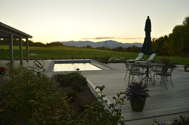 Mountain View Pool landscaping