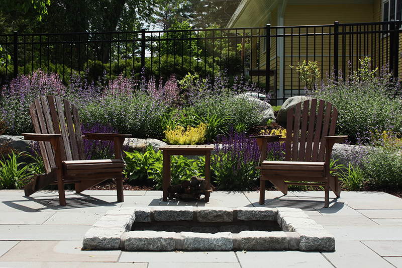 Pool side living landscaping