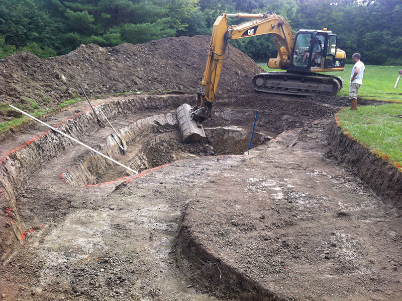 Shelburne Swimming Pond construction