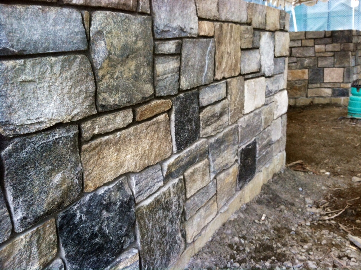 Granite retaining Wall